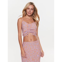 Roxy топ Vibrant ERJWT03564 Розов Slim Fit