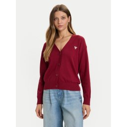 Guess Jeans Кардиган W4BR16 Z3HO2 Червен Regular Fit