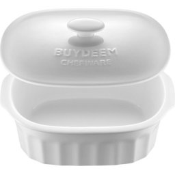 BUYDEEM CT1005 Ceramic Cocotte 2L White