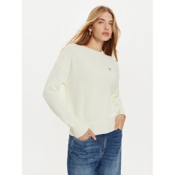 Guess Jeans Пуловер W4BR08 Z3HM1 Екрю Regular Fit