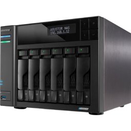 Мрежов сторидж Asustor Lockerstor AS6706, 6 Bay NAS, Intel Jasper Lake Quad-Core 2.0GHz, 8GB RAM DDR4, 5GbEx2, M.2 SSD Slots x 4