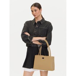Tommy Jeans Дамска чанта Tjw American Cool Med Tote AW0AW17297 Бежов