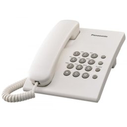 Стационарен телефон Panasonic KX-TS500, бял
