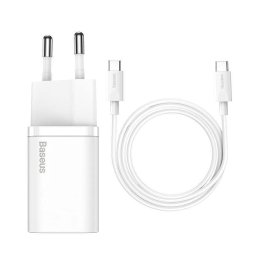 Зарядно устройство Baseus Super Si Quick Charger 25W, Цвят Бял
