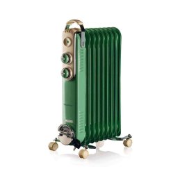 Маслен радиатор Ariete VIntage, 9 ребра, Цвят Зелен