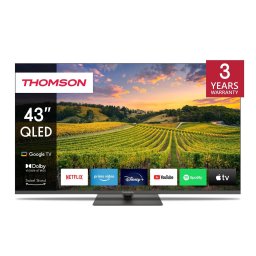 Телевизор Thomson 43", 4K Ultra HD, Google TV, QLED, 60Hz