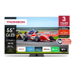 Телевизор Thomson 55", 4K Ultra HD, Google TV, QLED Pro, 144Hz