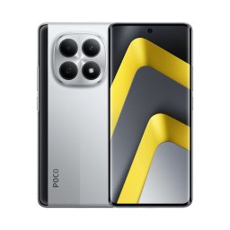 Смартфон Xiaomi POCO M8 5G, 256GB, 8GB RAM, Dual SIM, Цвят Silver