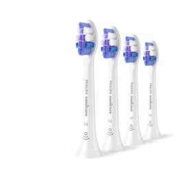 Стандартни глави за звукова четка за зъби Philips Sonicare Sensitive , 4 броя, Цвят Бял