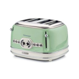 Тостер Ariete Vintage, 4 филии, Цвят Зелен