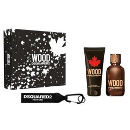 Dsquared2 Wood for Him Gift Set - EDT 100 ml + Shower Gel 100 ml +Ключодържател за мъже