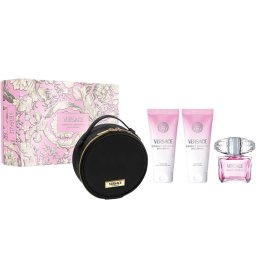 Versace Bright Crystal Gift Set - EDT 90 ml + Body Lotion 100 ml + Shower Gel 100 ml + Bag за жени