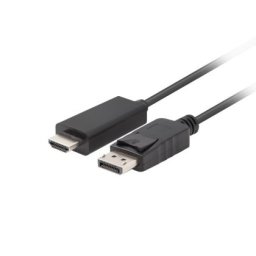 Кабел Lanberg display port (M) V1.1 -> HDMI (M) cable 1.8m, black