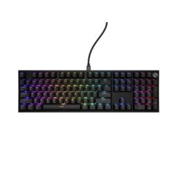 Клавиатура Genesis Mechanical Gaming Keyboard Thor 404 Black RGB Backlight Gateron Yellow Pro, US Layout