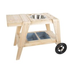 Small Foot Кухня, за игра на открито, на колела, 88 х 56 х 58 cm, дървена...