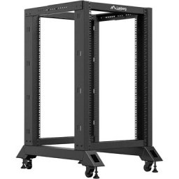 Комуникационен шкаф Lanberg open rack 19" 18U 600x800 black