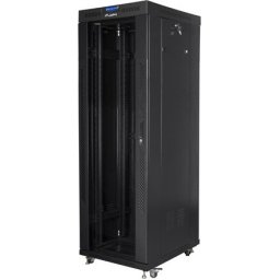 Комуникационен шкаф Lanberg rack cabinet 19" free-standing 37U/600x800 (flat pack) with glass door lcd black v2