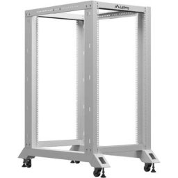 Комуникационен шкаф Lanberg open rack 19" 22U 600x1000, grey