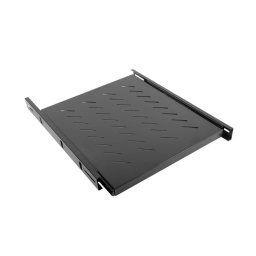 Lanberg 19" sliding shelf 1U / 463x550mm, max load capacity up to 60 kg, bl
