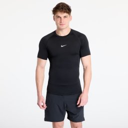 Тениска Nike Pro Men's Dri-FIT Tight Short-Sleeve Fitness Top Black/ White M