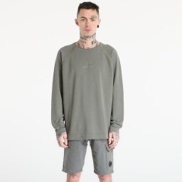Суитшърт C.P. Company Heavy Piquet Pigment Dyed Mockneck Sweatshirt Gunmetal Grey L