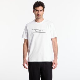 Тениска Calvin Klein Ss 20S Eu Spw Standard Graphic Tee Bright White M
