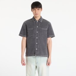 Риза DIME Stonewash Button Up UNISEX Black Washed L