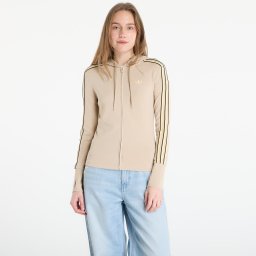 Суитшърт adidas Hooded Trefoil Zipper Jacket Stone Khaki XS