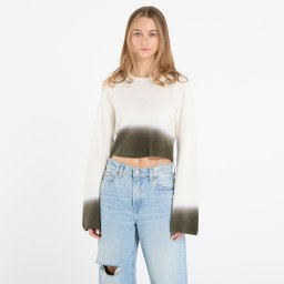 Пуловер DIME Cropped Mohair Knit Gradient Cream L