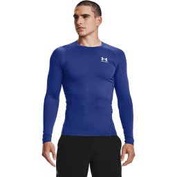 Тениска Under Armour Hg Armour Comp LS Royal/ White XXXL