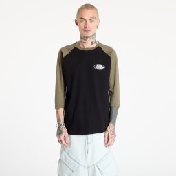 Тениска Horsefeathers Dynamo Raglan T-Shirt Black/ Burnt Olive S