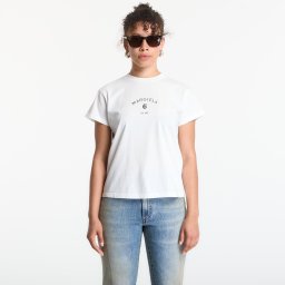 Тениска MM6 Signature Jersey T-Shirt Off White M