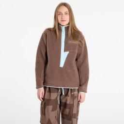 Суитшърт adidas Terrex Xploric High Pile Fleece Pullover Sweatshirt Earth Strata/ Aurora Ivy S