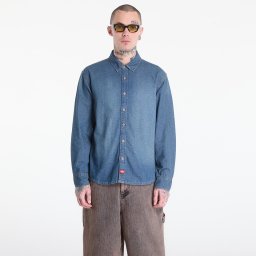 Риза Dickies Lightweight Denim Shirt Ls Khaki Tntd Blue S