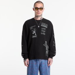 Тениска PLEASURES Misled Thermal Long Sleeve Black L