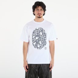 Тениска A BATHING APE Japanese Cloud Camo Label Tee UNISEX White XXL