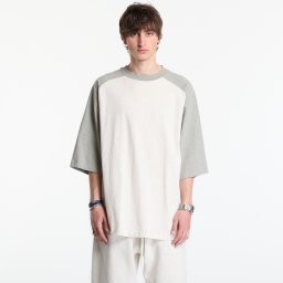 Тениска Fear of God Essentials Signature Baseball Tee Oatmeal Heather/ Concrete Heather L