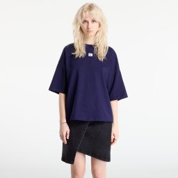 Тениска Calvin Klein Jeans Ss Woven Label Overs Tee Purple S