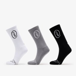Чорапи Footshop High Crew Socks 3-Pack Black/ White/ Grey 43-46