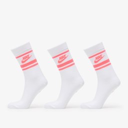 Чорапи Nike Sportswear Dri-FIT Everyday Essential Crew Socks 3-Pack White/ Hot Punch/ Hot Punch XL