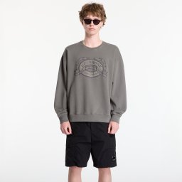 Суитшърт C.P. Company Diagonal Fleece Boxy Logo Crewneck Sweatshirt Gunmetal XXL