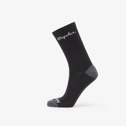 Чорапи Rapha Logo Socks Black/ Dark Grey XL