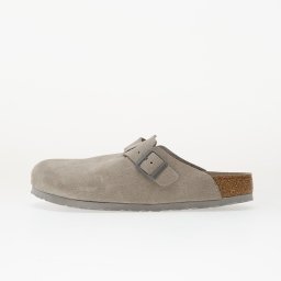 Обувки Birkenstock Boston Soft Footbed Suede Leather Unisex Stone Coin 46