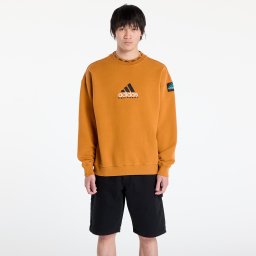Суитшърт adidas EQT Wash Crewneck Sweatshirt Craft Ochre/ White M