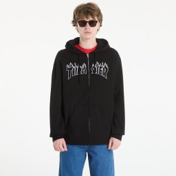 Суитшърт Thrasher Flame Embroidered Zip Hoodie Black M