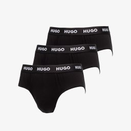 Slipy Hugo Boss Men-B-Hipbrief 3-Pack Black S