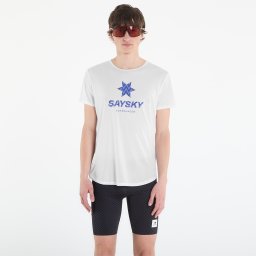Тениска SAYSKY Zig Zag Flow T-shirt White XL