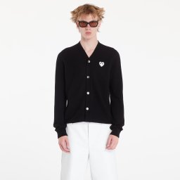Пуловер Comme des Garçons PLAY V-Neck Emblem Knit Cardigan UNISEX Black XL