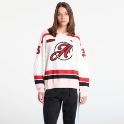 Джърси adidas Os Sports Jersey White/ Sandy Pink/ Better Scarlet L