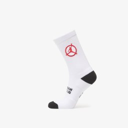 Чорапи Jordan Flight Club Cushioned Crew Socks White/ Black/ University Red S